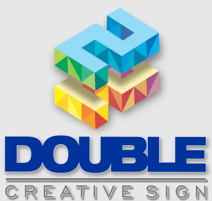 Double Creative Sign Logo